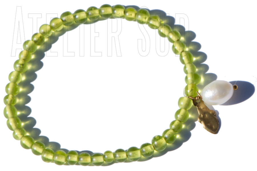 Rutinha Matglas Groen handgemaakte armband