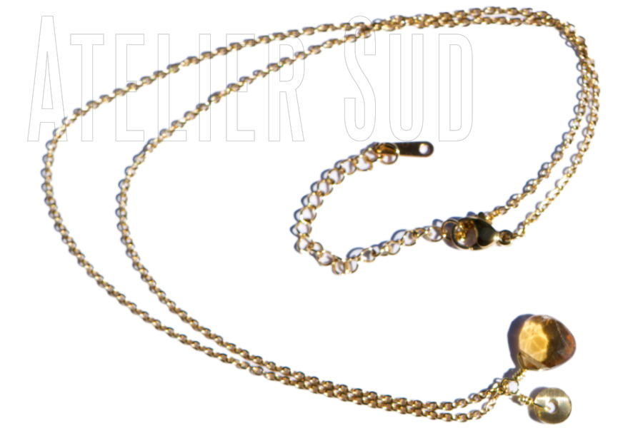Ivy Citrien handgemaakte ketting