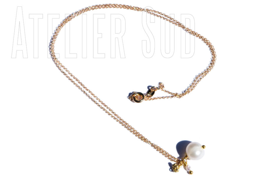 Juul Witte Parel handgemaakte ketting